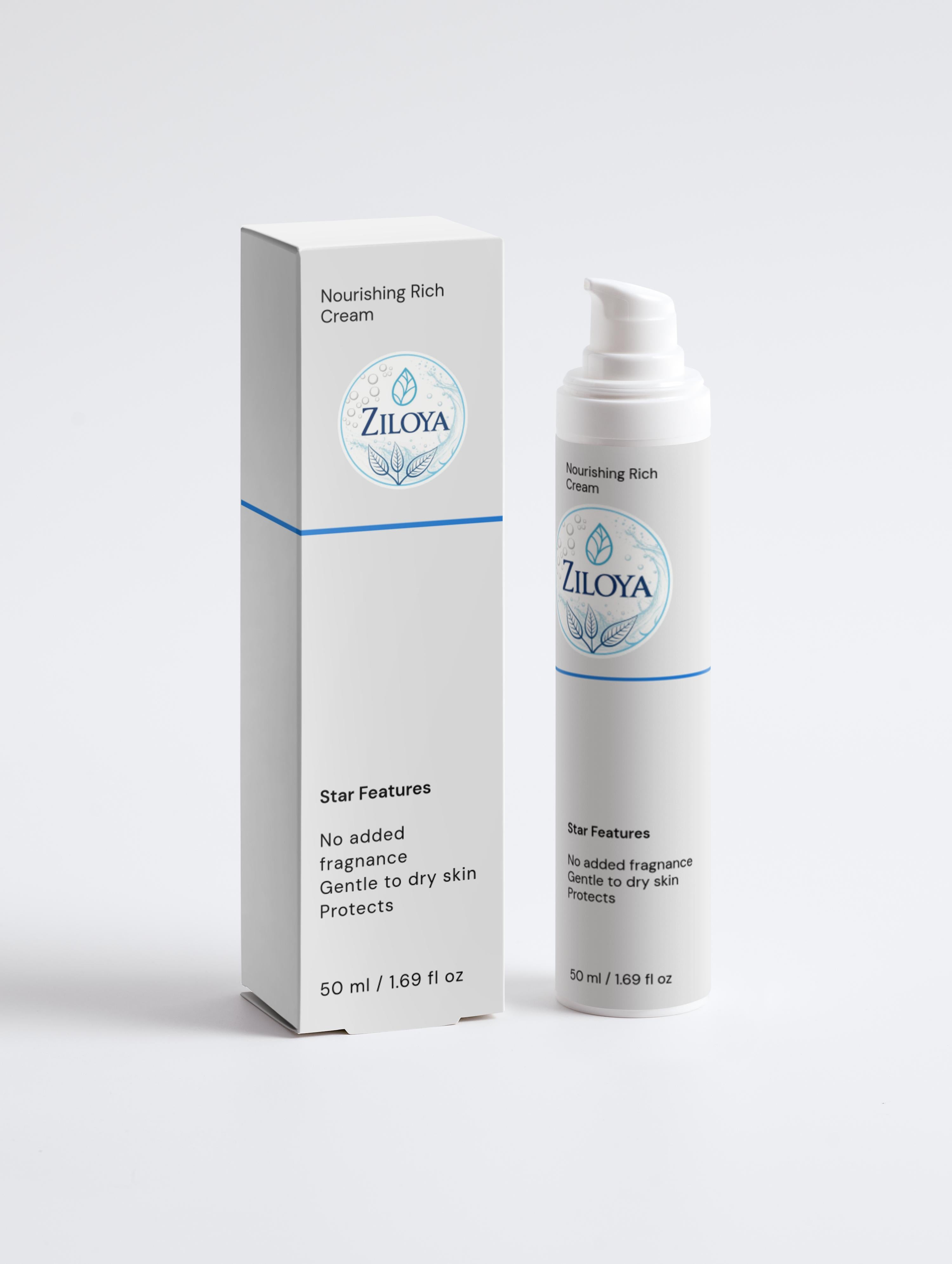 Nourishing Rich Cream for Dry & Sensitive Skin | Ziloya
